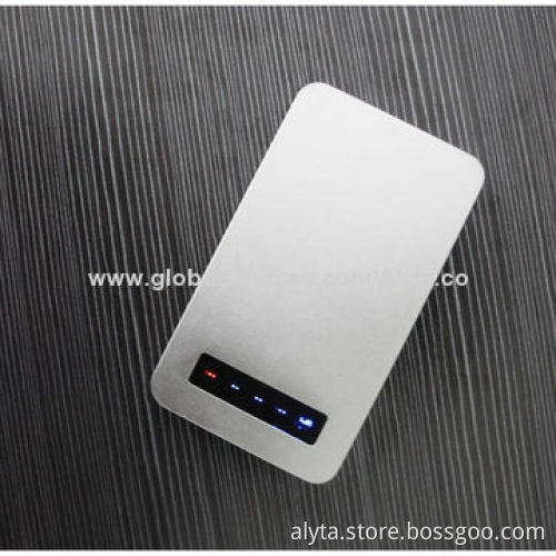 6,000mAh Source Portable Touch Screen Power Bank with Aluminum Alloy Shell
